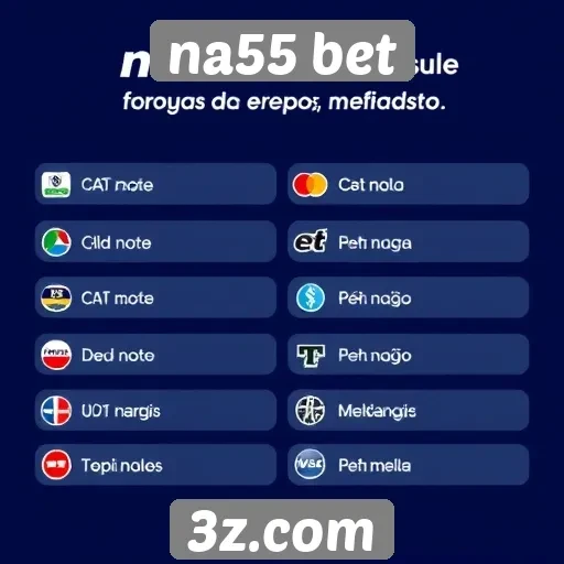 Métodos de pagamento aceitos pela na55 bet